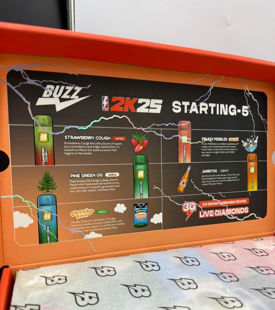 Buzz Bar 3G NBA 2K Edition Disposable | Mixed variety flavors 10pcs - Image 2