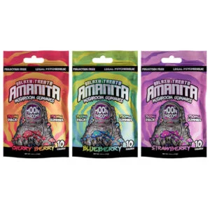 Galaxy Treats Moon Shrooms Amanita Mushroom Gummies - 7500mg