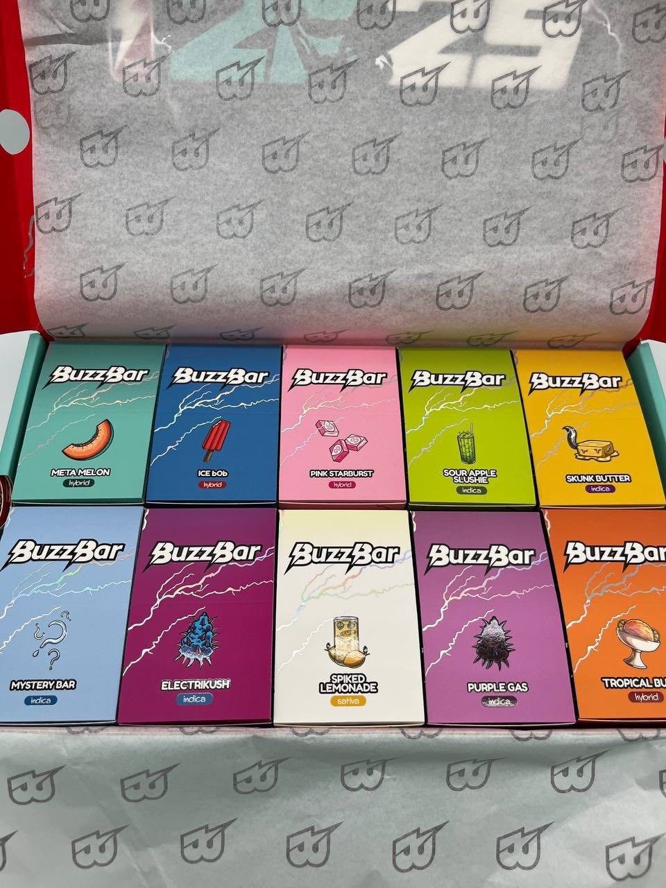 Brand New BuzzBar Disposable 3G (100 pack variety box)