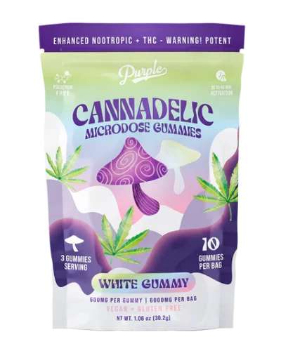 Cannadelics Microdose Gummies | White Gummy