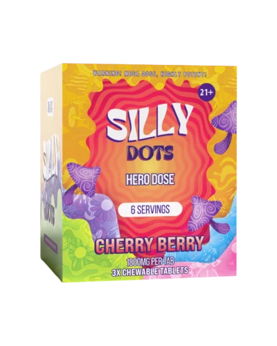 Party Pack | Silly Dots Hero Dose 1800mg Tabs | 3 Tabs | Cherry Berry | 10 Count Display