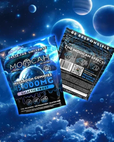 moocah galactic gummies: Galactic Frost 15,000mg Mega Dose