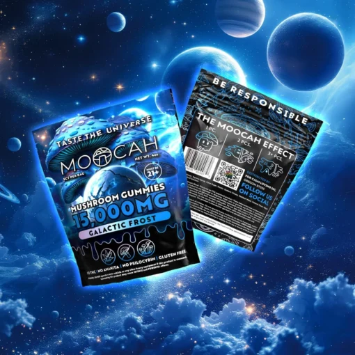 moocah galactic gummies: Galactic Frost 15,000mg Mega Dose